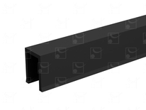 Profil U guidage PVC SAF dimension 12x17mm longueur 1100mm - MANTION - 1106/110