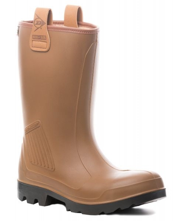 Botte de sécurité fourées RIGAIR PRO FUR S5 SRA SRC CI Dunlop® marron/noir P43 - COVERGUARD - 9RFPO90043