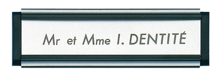 Plaque d'identité dimension 93x26mm - SOCONA - PA