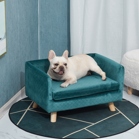 Lit canapé chien chat design scandinave + coussin fourni velours