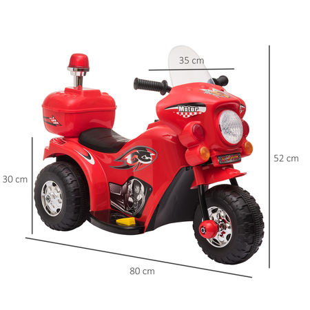 Moto scooter électrique policier enfant 6 V 3 Km/h