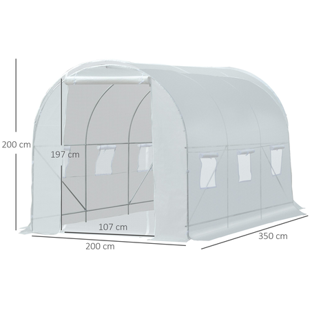 Serre de jardin tunnel 7m²