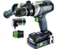 Perceuse-visseuse à percussion 18V QUADRIVE TPC 18/4 5,0/4,0 I-Set avec 2x batteries + chargeur en coffret Systainer³ DF M 187 - FESTOOL - 577621