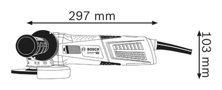 Meuleuse d'angle 1300W GWX 13-125 S Professional D 125mm + boite en carton - BOSCH - 06017B6002