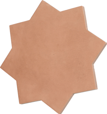 KASBAH STAR TERRACOTTA - Carrelage étoile à tacos 16,8x16,8 cm