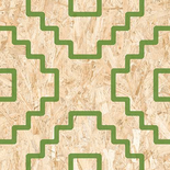 SERIAKI STRAND VERTE Carrelage aspect bois OSB vert Taille 60 x 60 cm