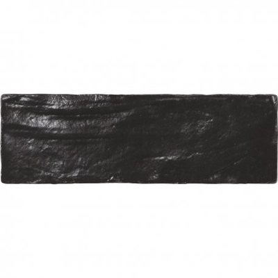 MALLORCA BLACK - Faience 6,5x20 cm aspect Zellige satiné