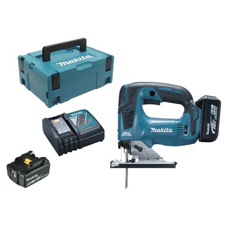 Scie sauteuse 18V + 2 batteries 5Ah + chargeur + coffret Makpac - MAKITA - DJV182RTJ