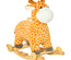 Jouet à bascule girafe et porteur sur roulettes 2 en 1 fonction sonore
