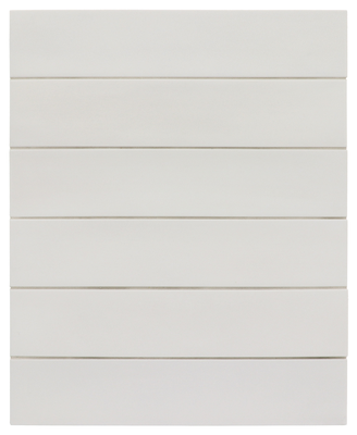 WADI SNOW - Carrelage 6x30 cm rectangulaire mate blanc 30052