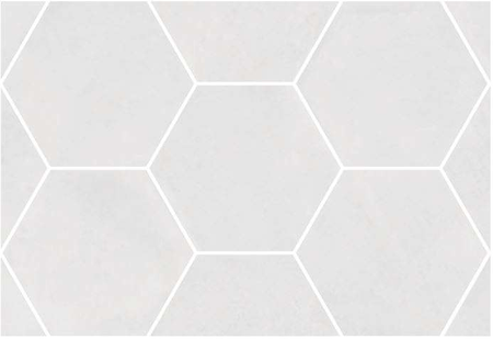 URBAN HEXA LIGHT- Carrelage 29,2x25,4 cm Hexagonal aspect Béton Blanc