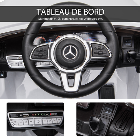 Voiture électrique enfants Mercedes EQC 400 4matic avec télécommande