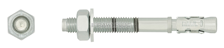 Goujons d'ancrage pour béton non fissuré 12X80 boîte de 50 - RAWL - R-XPT-12080/5