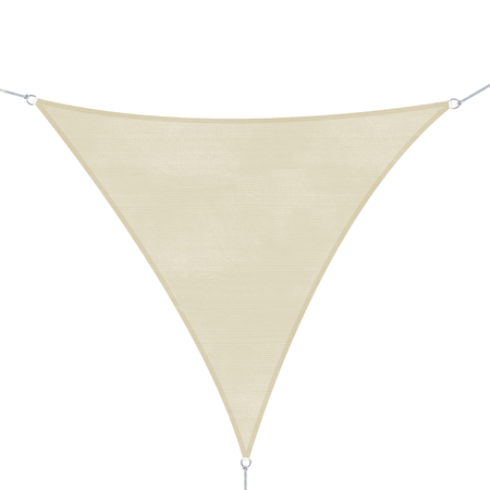 Voile d'ombrage triangulaire 3x3x3 m crème