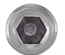 Vis à métaux sans-tête hexagonale creuse bout pointeau inox A2 ISO 4027 6X12 boîte de 100 - ACTON - 622056X12
