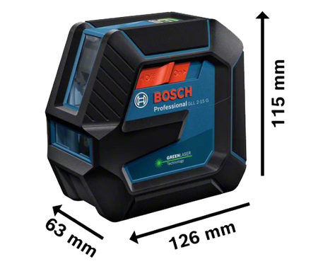 Laser lignes vert GLL 2-15 G avec support LB 10 - BOSCH - 0601063W00