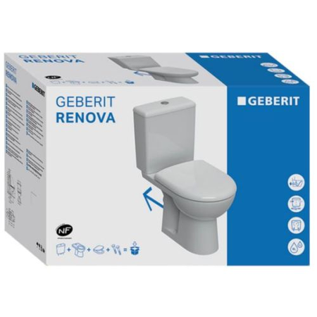 Pack WC RENOVA  sortie horizontale  - GEBERIT - 501.756.00.1