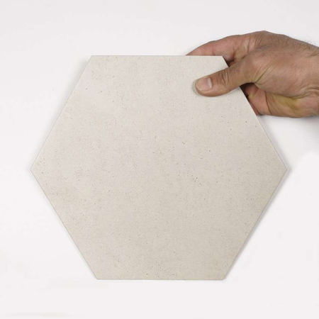 RIFT HEXAGONO CREMA Carrelage aspect béton beige