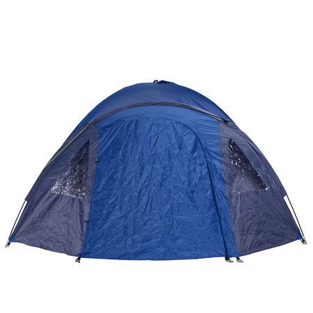 Tente de camping 4-5 personnes bleu marine