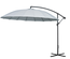 Parasol déporté rond inclinable dim. Ø 2,96 x 2,6H m polyester