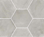 URBAN HEXA SILVER - Carrelage 29,2 x 25,4 cm Hexagonal aspect Béton Gris