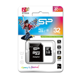 Carte mémoire Micro SD Silicon Power - 32Go avec adaptateur