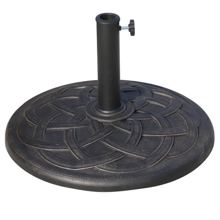 Pied de parasol base de lestage rond