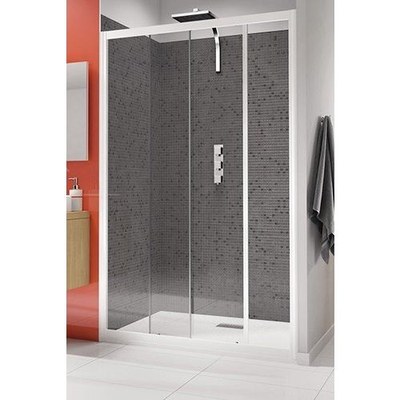 Porte de douche coulissante SUPRA II C 140cm blanc - KINEDO - PA5606BTN