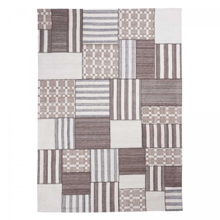 Tapis kilim tissé main en laine PATCHWINDIA Care&Fair