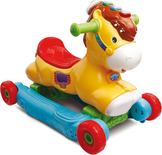 Porteur Trotteur à Bascule P'tit Galop, Mon Poney Basculo 2en1 - VTECH BABY - Parlant et Lumineux - Multicolore