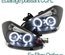 PHARES NOIRS ANNEAUX CCFL FEUX LED ANGEL EYES RENAULT CLIO III 2005-2009 (03364)