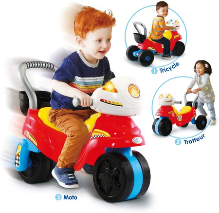 Porteur Trotteur VTECH BABY -   Moto 3 en 1