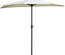 Demi parasol balcon avec manivelle acier polyester