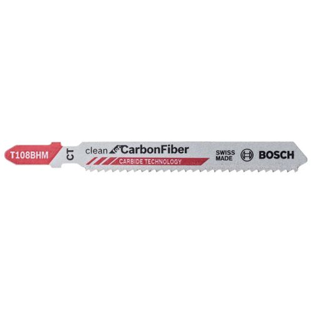 Lames de scie sauteuse L92mm Expert Carbon Fiber Clean T 108 BHM pack de 3 - BOSCH - 2608900565