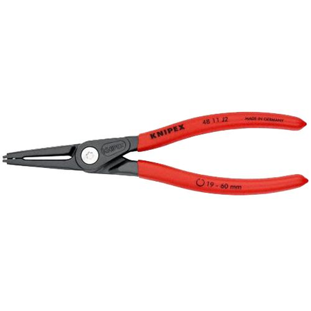 Pince de précision 1,8mm pour circlips intérieurs 19 à 60mm avec pointes serties - KNIPEX - 48 11 J2