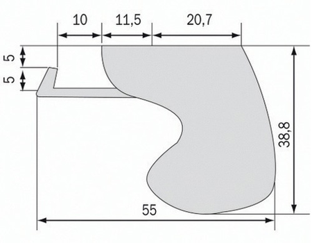 Fermeture semi automatique SORGHO 130mm laqué gris aluminium RAL9006 - LA CROISEE DS - DS6127-007