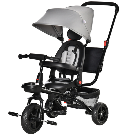 Tricycle enfant évolutif pliable multi-équipé métal PP