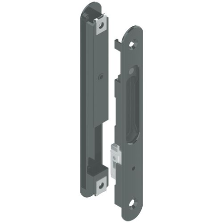 Fermeture encastrée double silène alu RAL9006 LA CROISEE DS DS6795-007