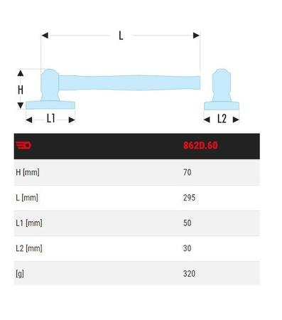 Batte plate - FACOM - 862D.60