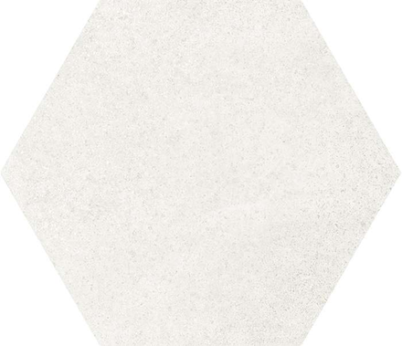 HEXATILE CEMENT - WHITE - Carrelage 17,5x20 cm hexagonal uni aspect ciment blanc