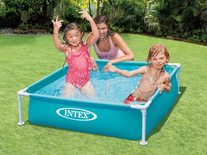 Piscine tubulaire carrée 1,22 x 1,22  x 0,30 m - Intex