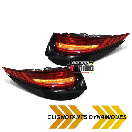 FEUX ROUGES CLIGNOTANTS LED SEQUENTIELS PORSCHE 911 997 MK2 2008-2012 LOOK 991 (05467)