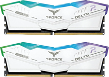 Kit Barrettes mémoire 32Go (2x16Go) DIMM DDR5 Team Group T-Force Delta RGB 6000Mhz (Blanc)