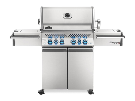 Barbecue à gaz Prestige Pro 500 SIB inox 4 brûleurs + Sizzle Zone + brûleur arrière - Napoleon