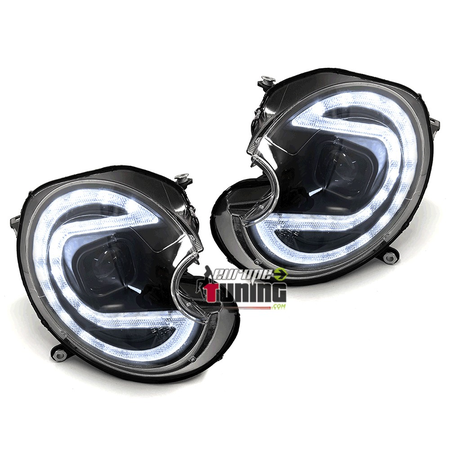 PHARES AVANTS NOIRS FEUX LED BMW MINI COOPER R55-R56-R57 2006-2014 (05610)