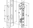 Serrure à encastrer FORTYLOCK tout en inox 20mm pour profil 40mm - LOCINOX - P00007978