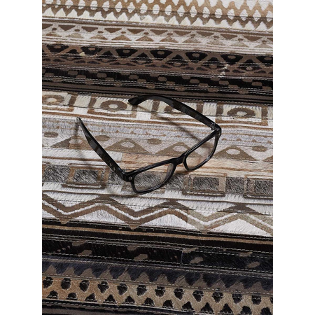 Tapis kilim fait main en cuir ZAIRA Care&Fair