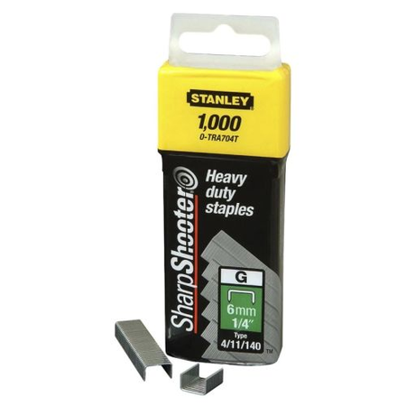 Agrafes 10 mm type G boîte de 5000 - STANLEY - 1-TRA706-5T