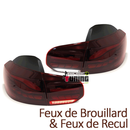 FEUX ROUGES PACK SPORT FULL LED AVEC CLIGNOTANTS DYNAMIQUES VW VOLKSWAGEN GOLF 6 (05642)