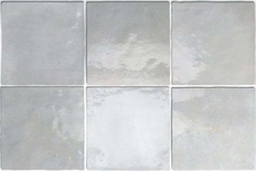ARTISAN ALABASTER - Faience 13,2x13,2 cm aspect zellige brillant gris Taille 13.2 x 13.2 cm